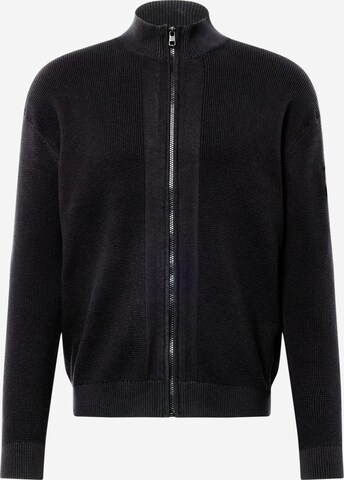 Calvin Klein Jeans Плетена жилетка в черно: отпред