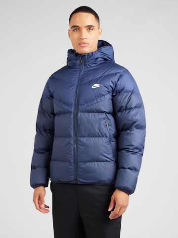 Nike Sportswear Zimná bunda - Modrá: predná strana
