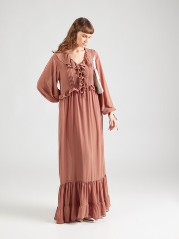 Robe TOPSHOP en marron