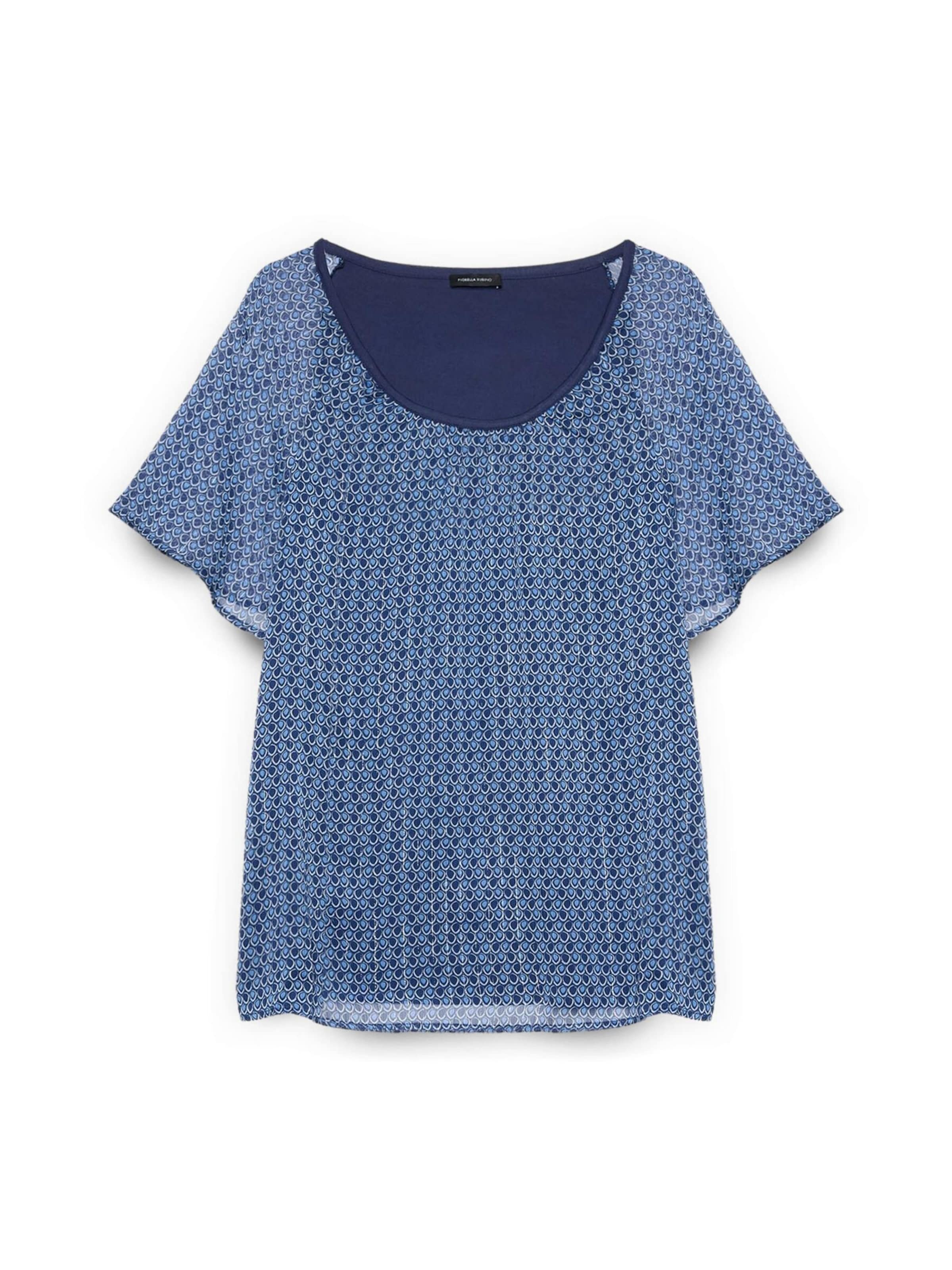 Fiorella Rubino Shirt in Blauw: voorkant