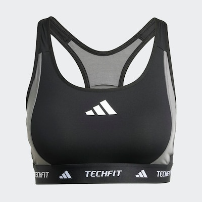 ADIDAS PERFORMANCE Sportovní podprsenka - šedá / černá / bílá, Produkt