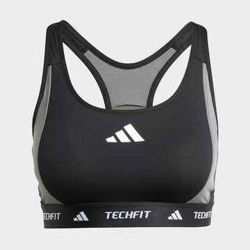 ADIDAS PERFORMANCE Bralette Sports Bra in Black: front
