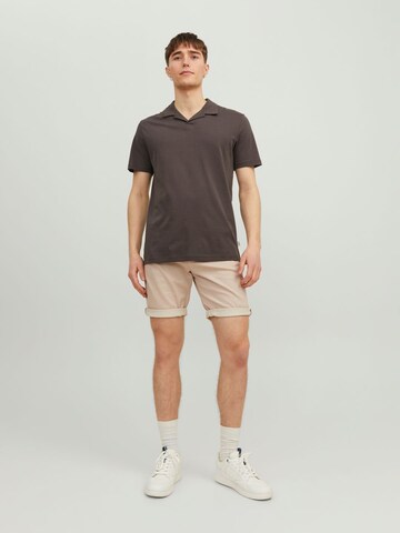 JACK & JONES regular Lærredsbukser 'Bowie' i beige