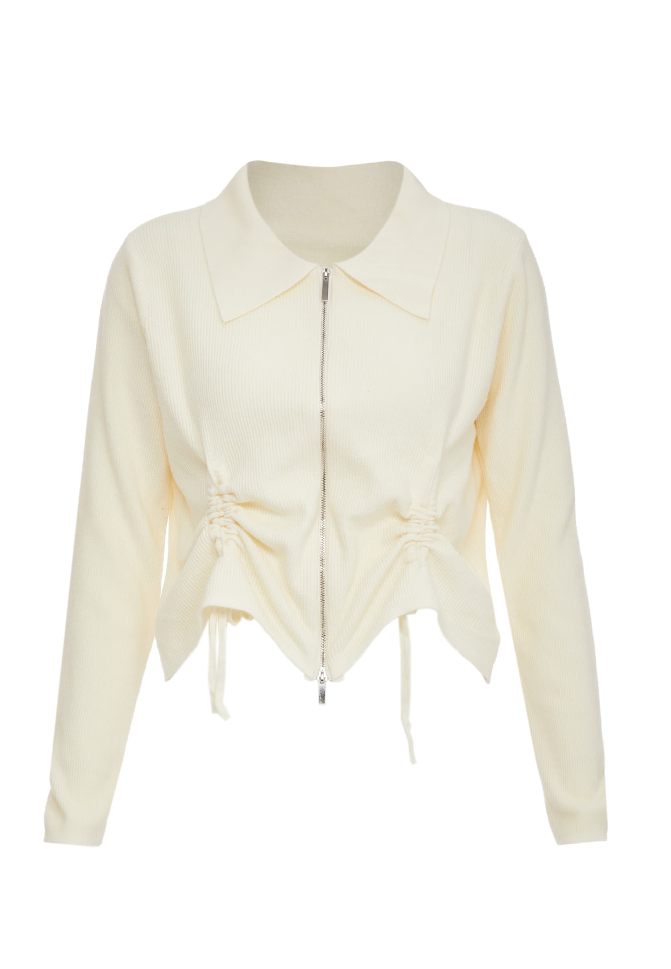 paino Strickjacke in Weiß: Vorderseite