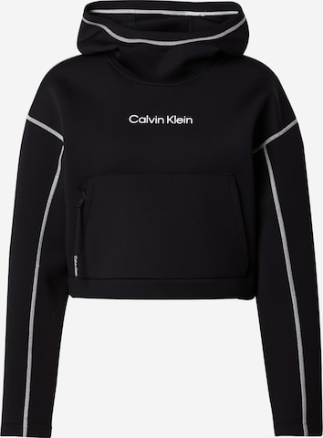 Sweat de sport Calvin Klein Sport en noir : devant