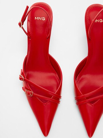 MANGO Slingpumps 'Tira' in Rood