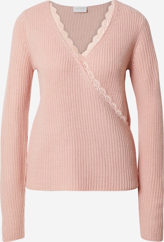 VILA Sweater 'VIOA' in Pink: front