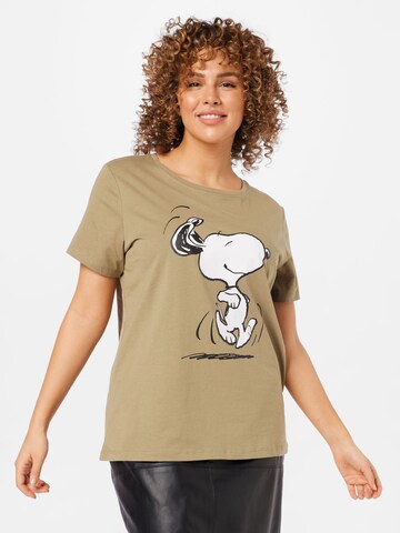 ONLY Carmakoma Shirt in Beige: front