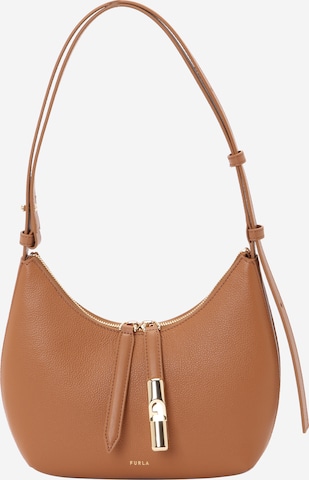 FURLA Schultertasche 'GOCCIA' in Braun: Vorderseite
