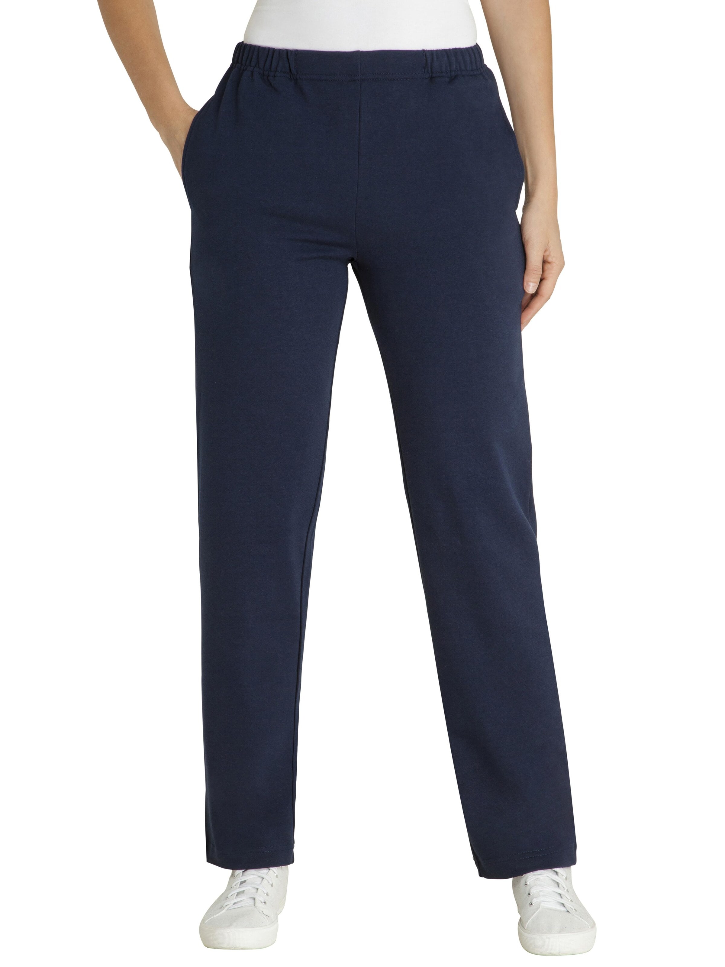 HAJO Regular Pants 'Sweathose' in Blue: front