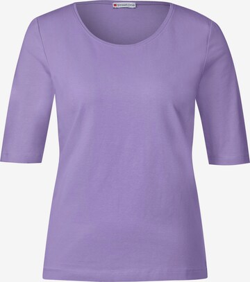 T-shirt STREET ONE en violet : devant