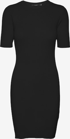 VERO MODA Knitted dress 'GOLD' in Black: front