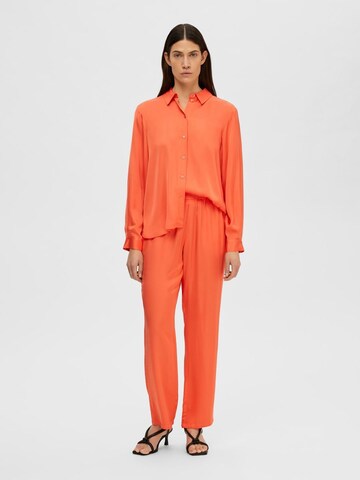 SELECTED FEMME Loosefit Broek in Oranje