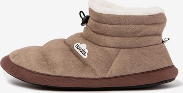 Nuvola. Hausschuh 'Home Velvet' in Grau: Vorderseite