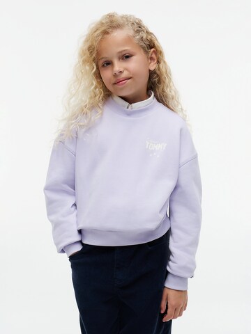 Sweat-shirt TOMMY HILFIGER en violet : devant