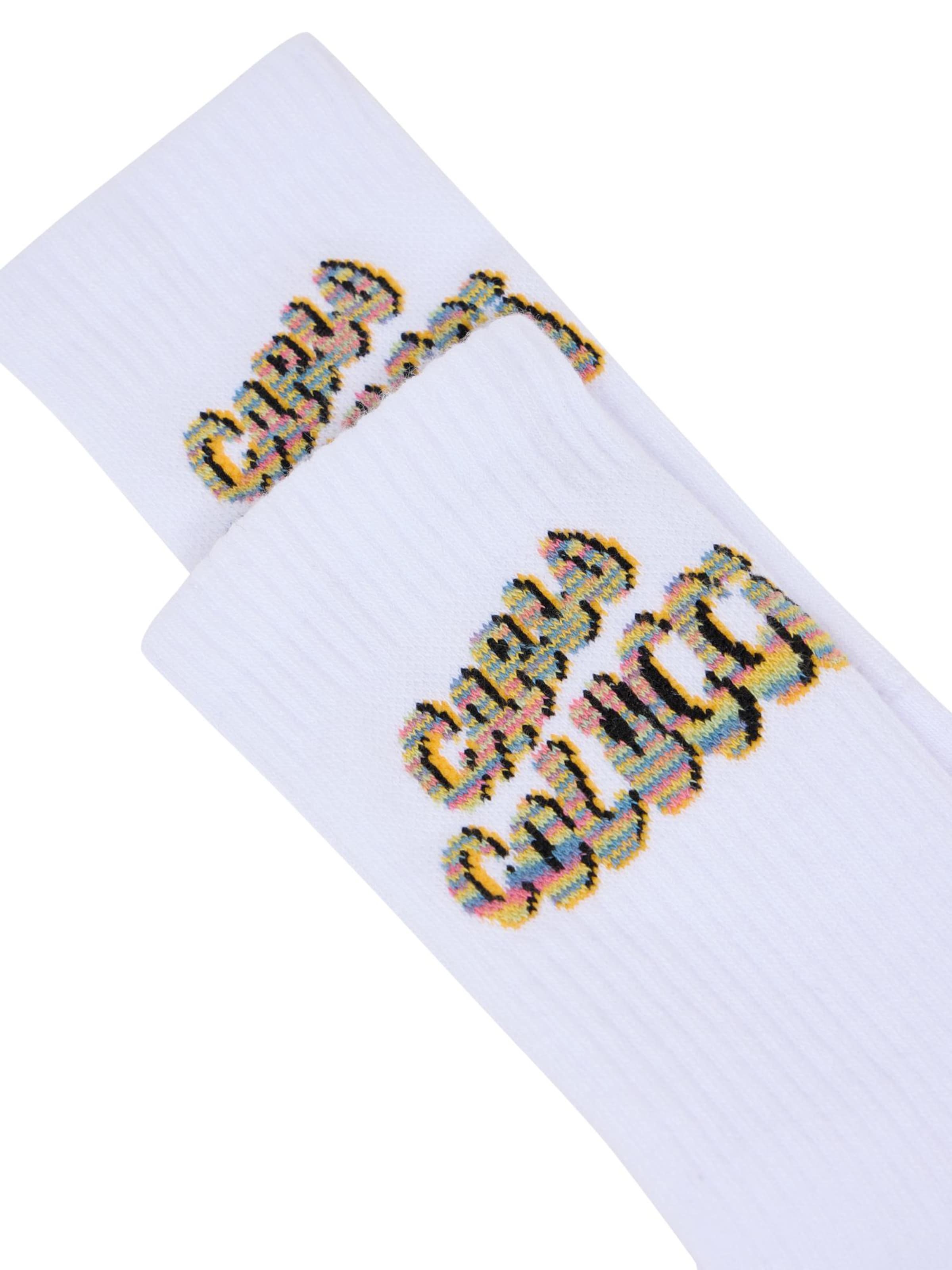 Carlo Colucci Sports socks ' Diaz ' in White