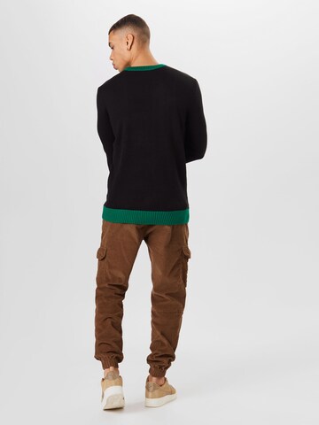 Urban Classics Tapered Cargo Pants in Brown