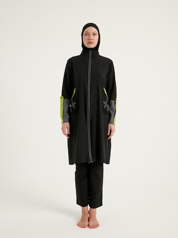 MARINA High neck Badpakjurk 'Marina M2522' in Zwart: voorkant