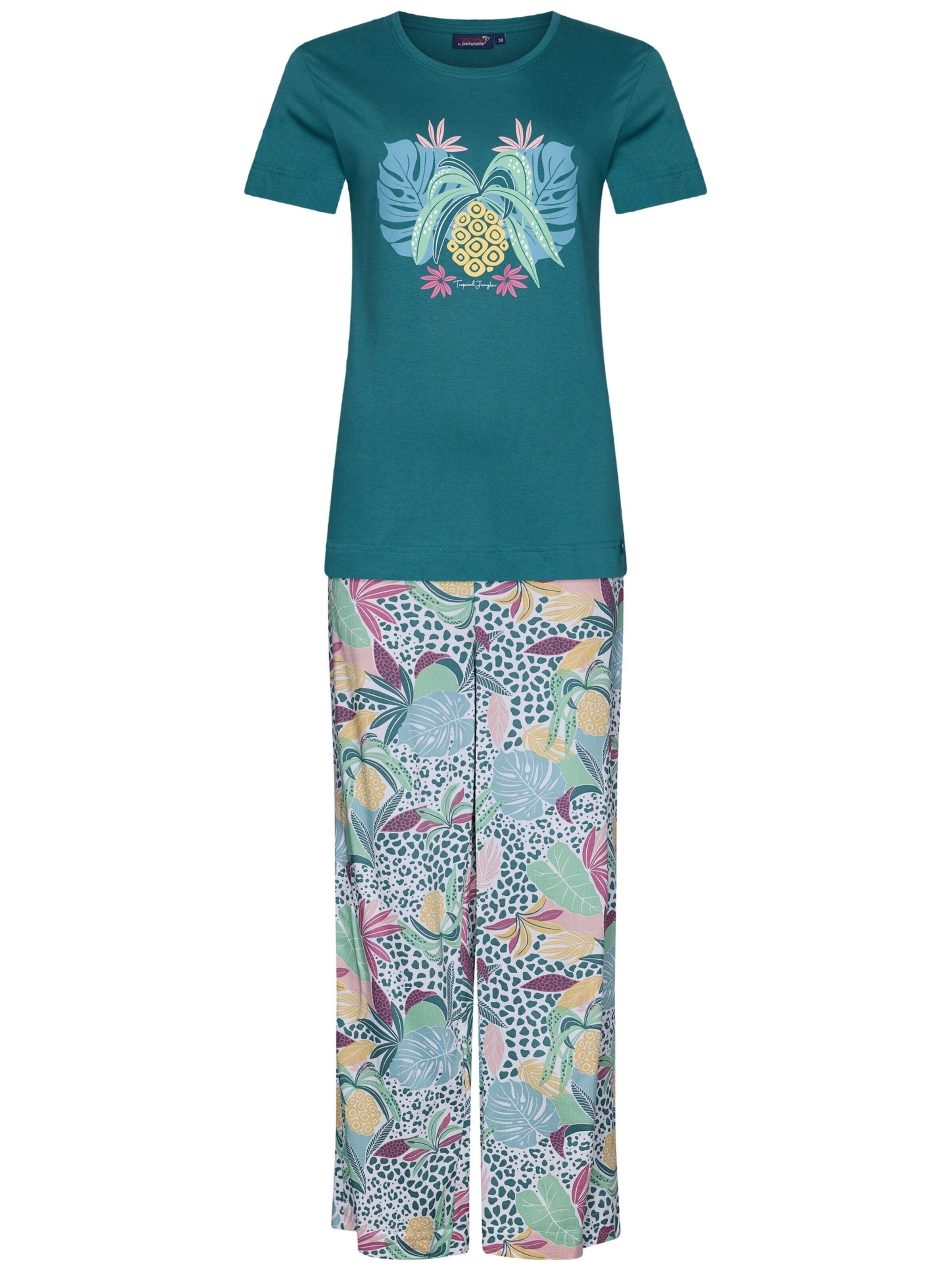 Rebelle Pyjama in Groen: voorkant