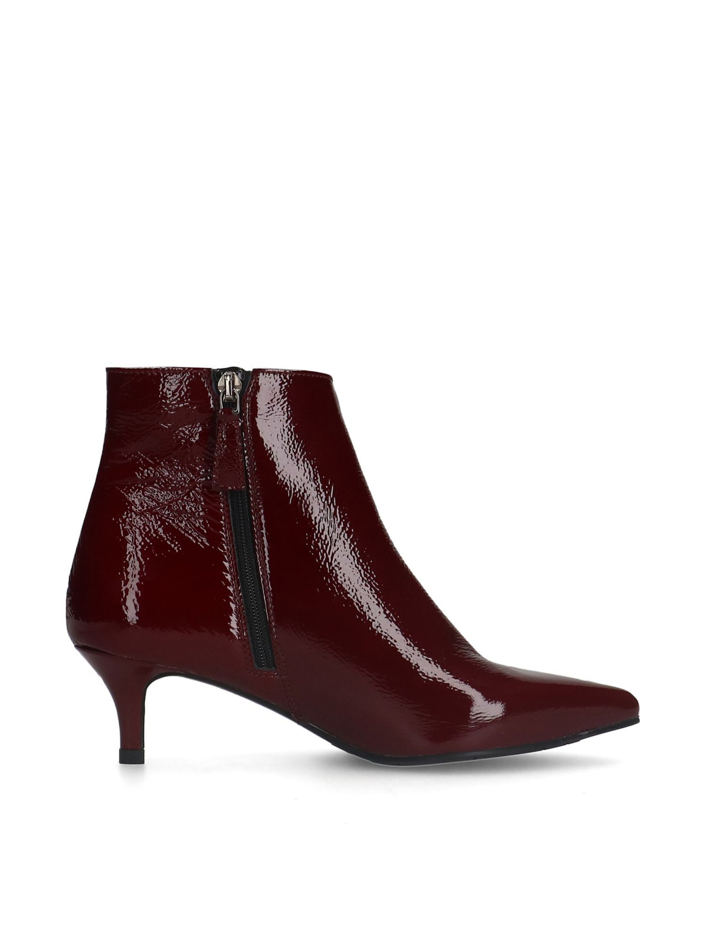 MANFIELD Ankle Boots in Red