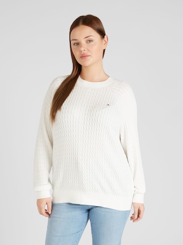 Tommy Hilfiger Curve Pullover in Beige: predná strana