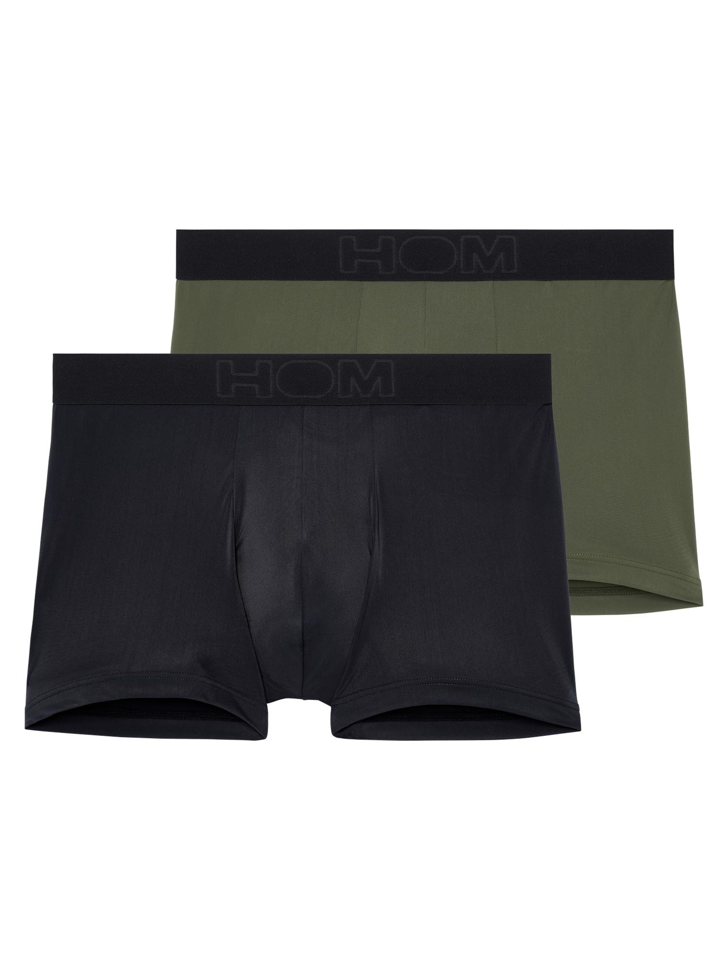 HOM Boxershorts 'Supersoft' in Zwart: voorkant