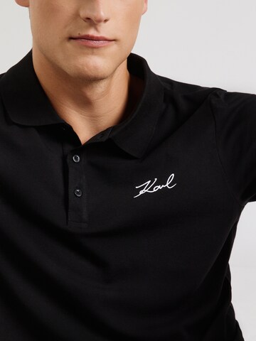 Karl Lagerfeld Poloshirt in Schwarz