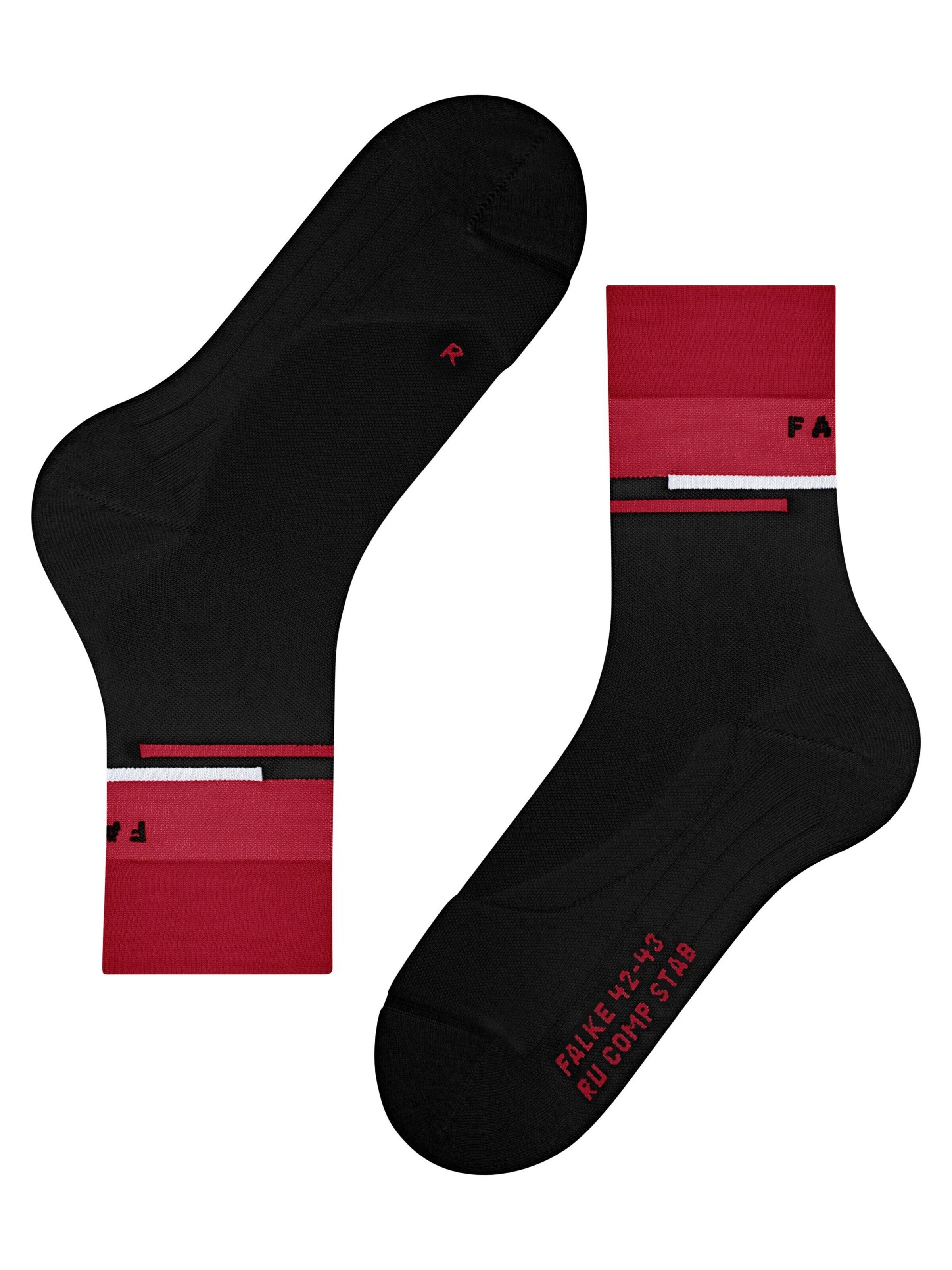 FALKE Sportsocken 'RU Compression Stabilizing'‌‌‌‌‌‌ in Schwarz