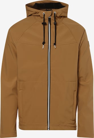 Derbe Performance Jacket 'Isleby' in Brown: front