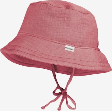 MAXIMO Hat 'GOTS BABY-Hütchen, Bindeband Musselinstoff, Futter' in Red: front