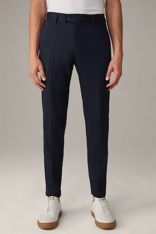 Coupe slim Pantalon à plis 'Till' STRELLSON en bleu : devant