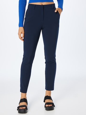 Soft Rebels Regular Pleated Pants 'SRVilja' in Blue: front