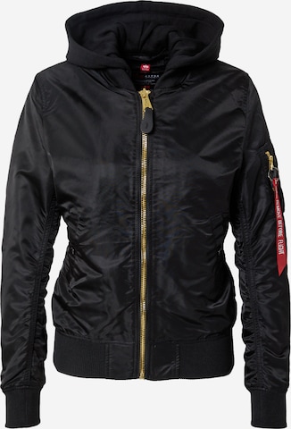 ALPHA INDUSTRIES Jacke in Schwarz: predná strana