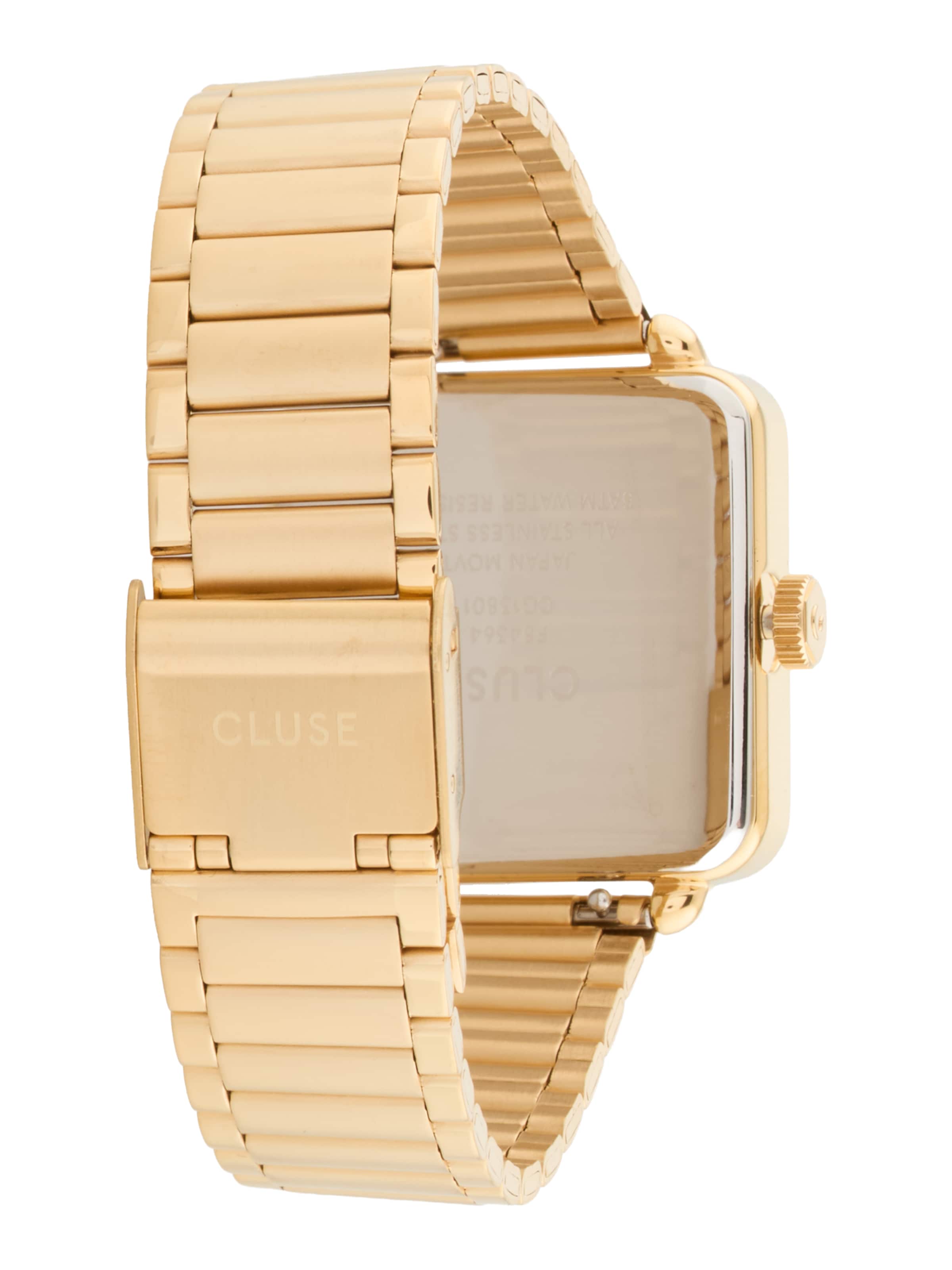 CLUSE Analoog horloge 'La Tétragone' in Goud