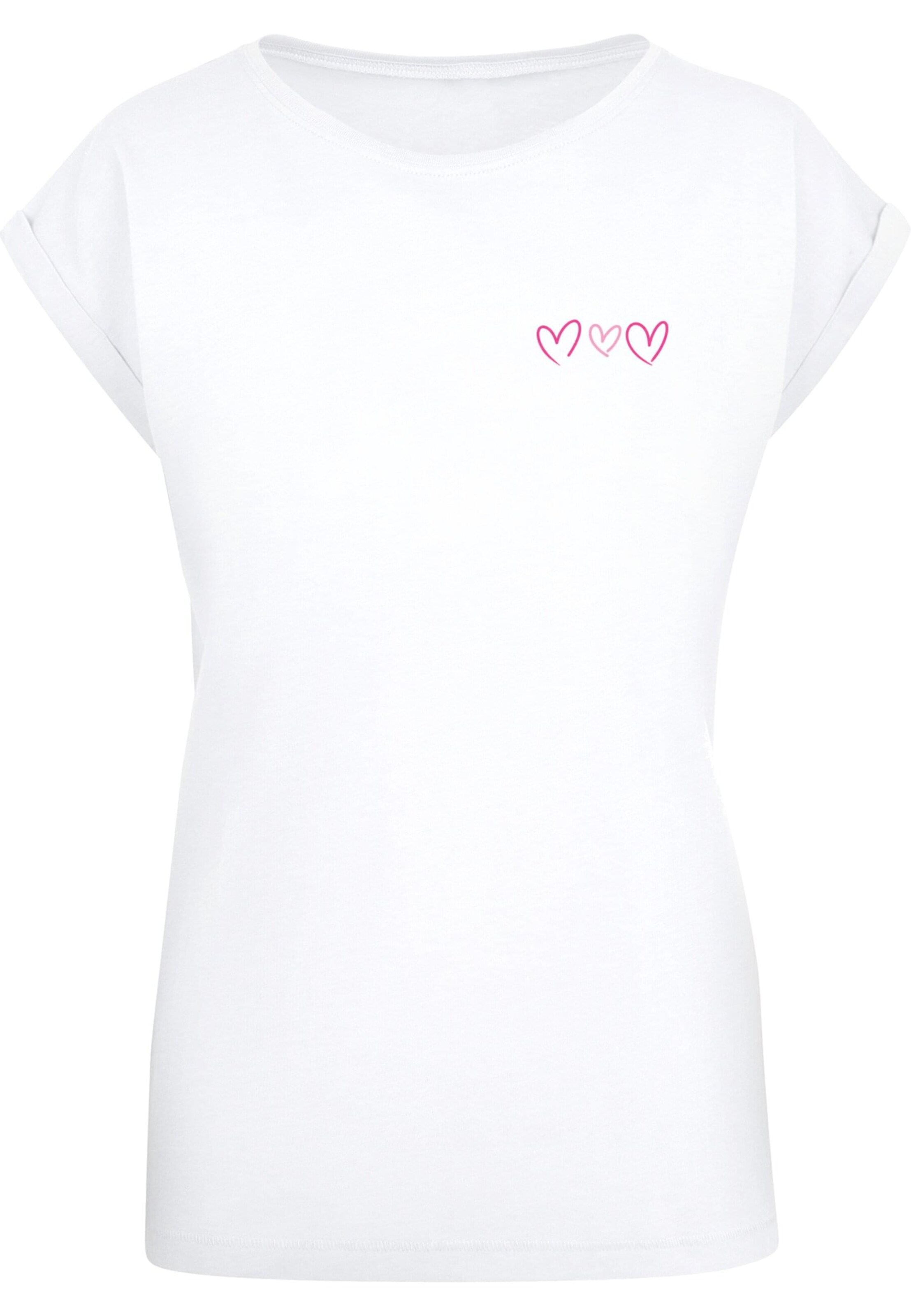 T-shirt 'Always Trust Your Heart' Mister Tee en blanc : devant