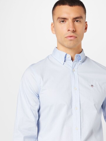 GANT Slim Fit Риза в синьо