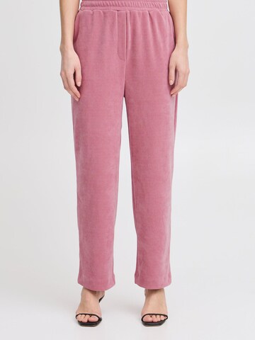 ICHI - regular Pantalón 'IHKATE CORDUROY PA' en rosa