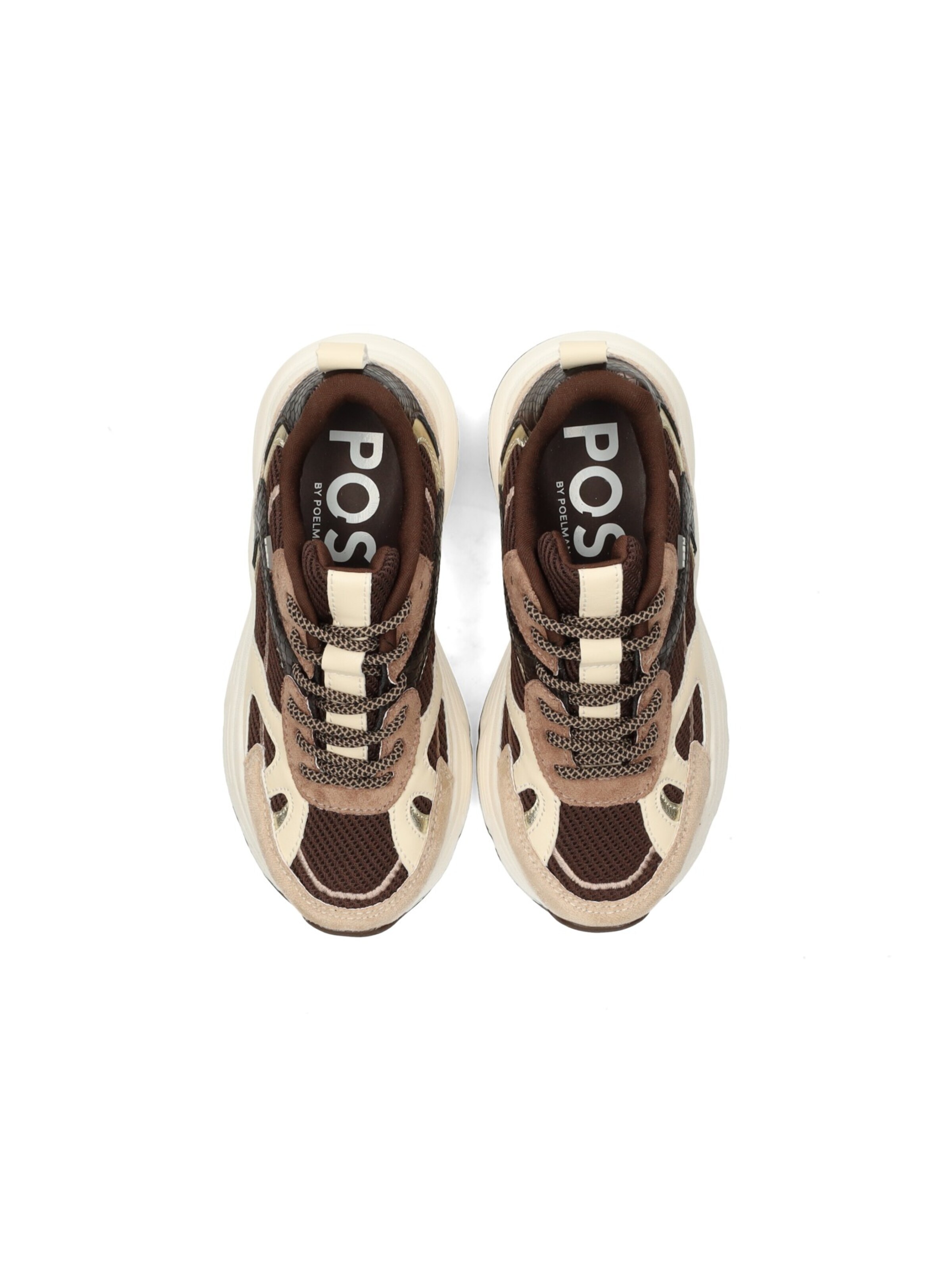 POSH by Poelman Trainers 'AYOKI' in Brown