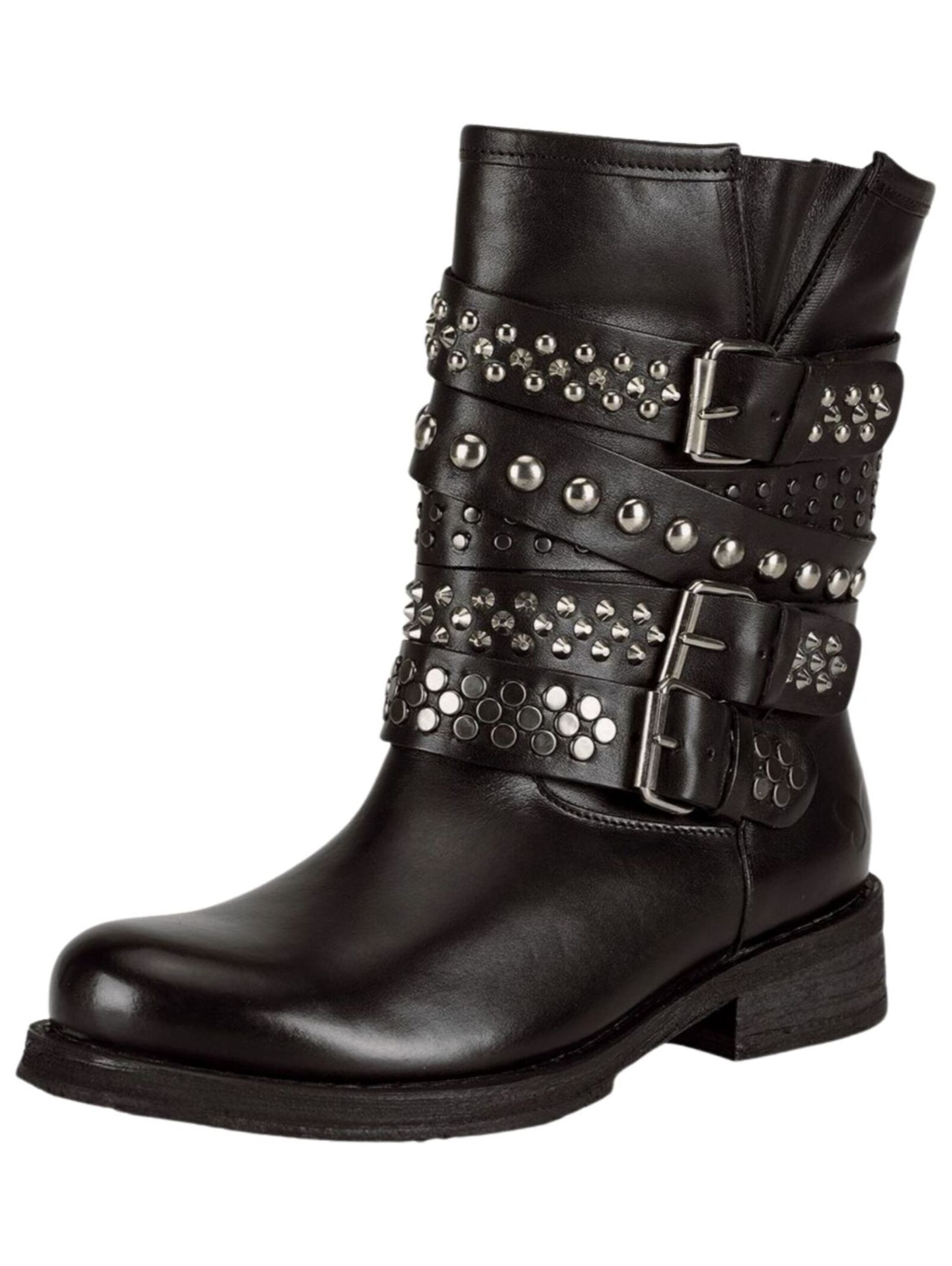 FELMINI Enkellaarsjes 'Cooper E293' in Zwart: voorkant