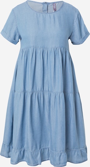 Rochie Stitch and Soul pe albastru denim, Vizualizare produs