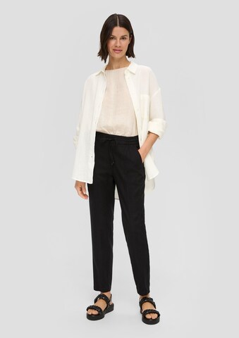 Loosefit Pantaloni di s.Oliver in nero