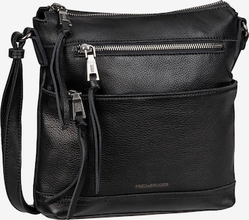 FREDsBRUDER Umhängetasche 'My Old Friend' in Schwarz: Vorderseite