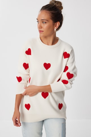 Happiness İstanbul Pulóver - fehér