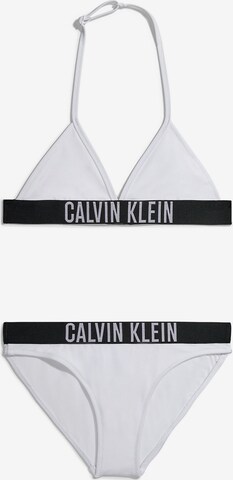 Calvin Klein Swimwear Triangel Bikini  'Intense Power' in Weiß: predná strana