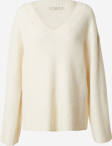 Gina Tricot Sweater in White: front