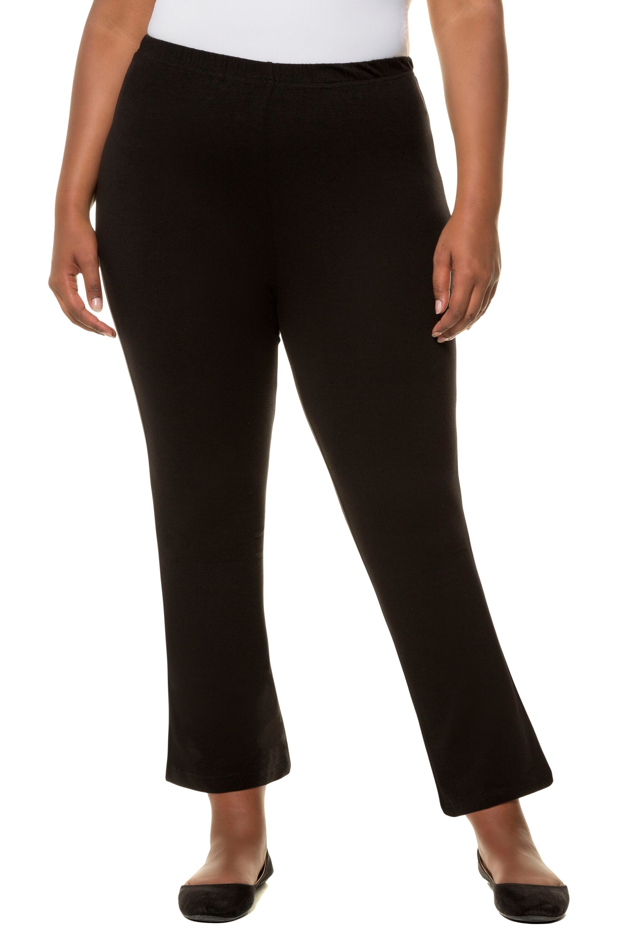 Ulla Popken Flared Hose in Schwarz