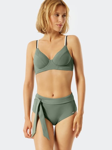 SCHIESSER Bikini Bottoms ' Aqua Californian Dream ' in Green