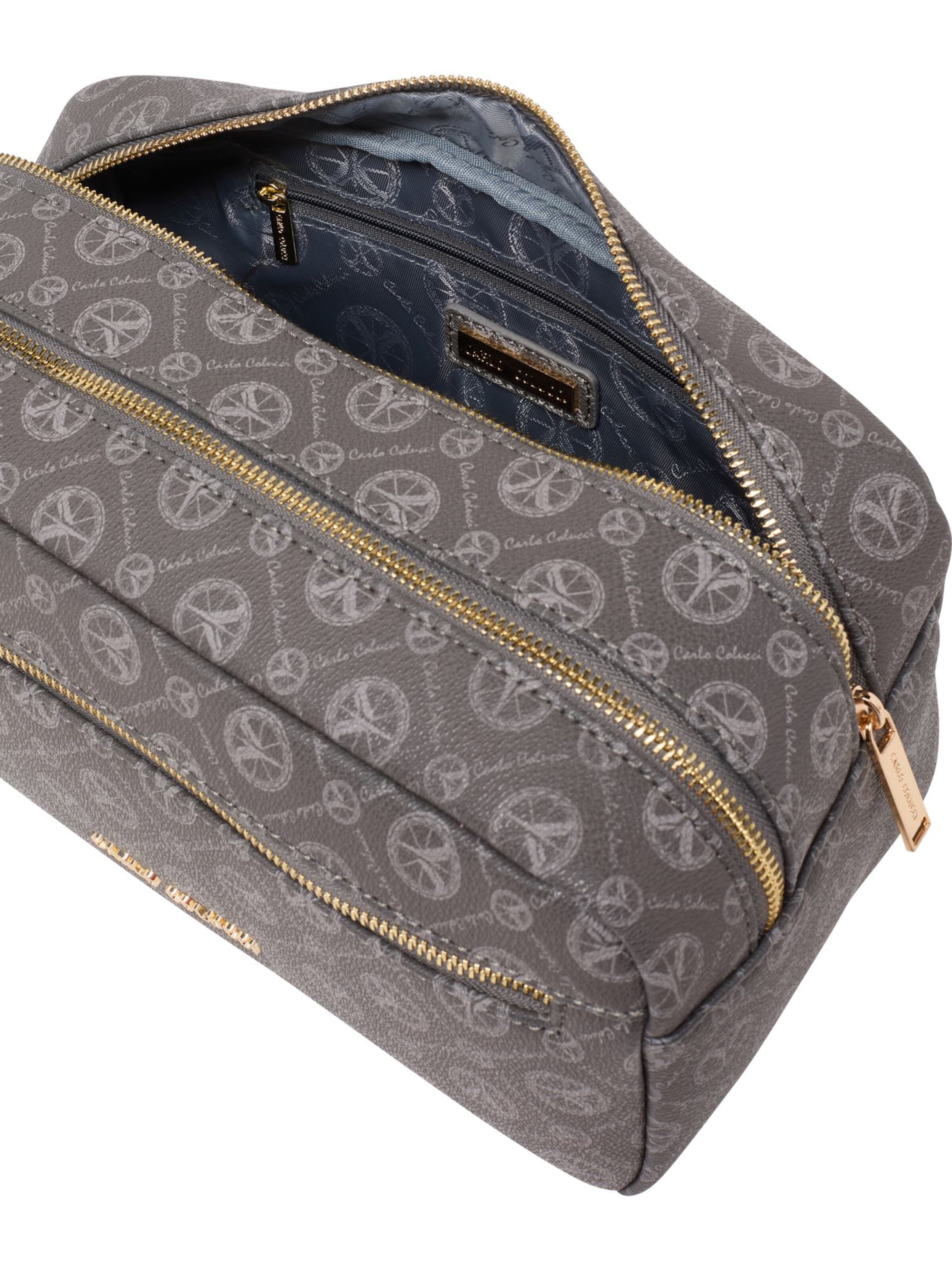 Carlo Colucci Kosmetiktasche in Grau