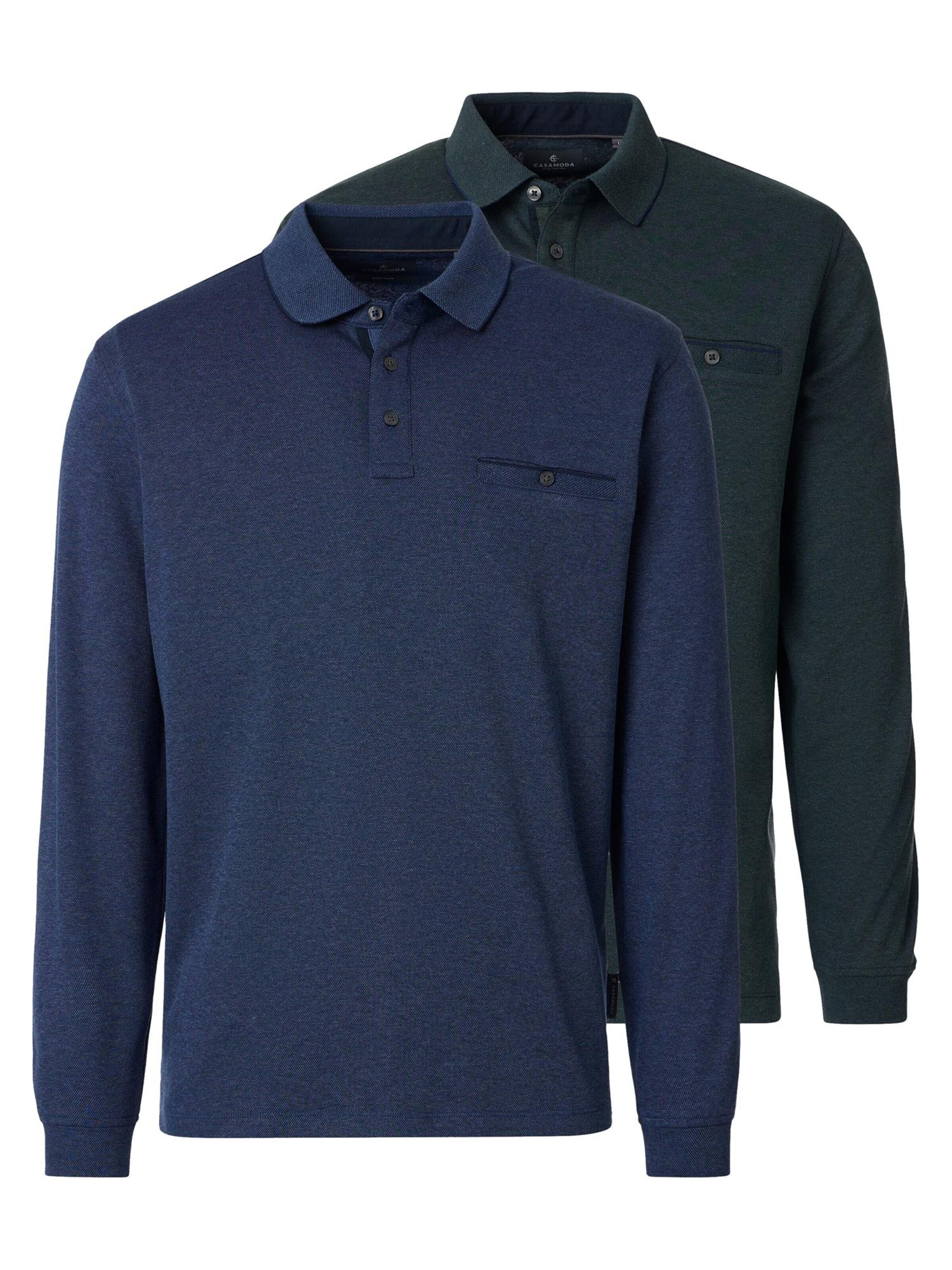 CASAMODA Shirt 'Basic' in Groen: voorkant