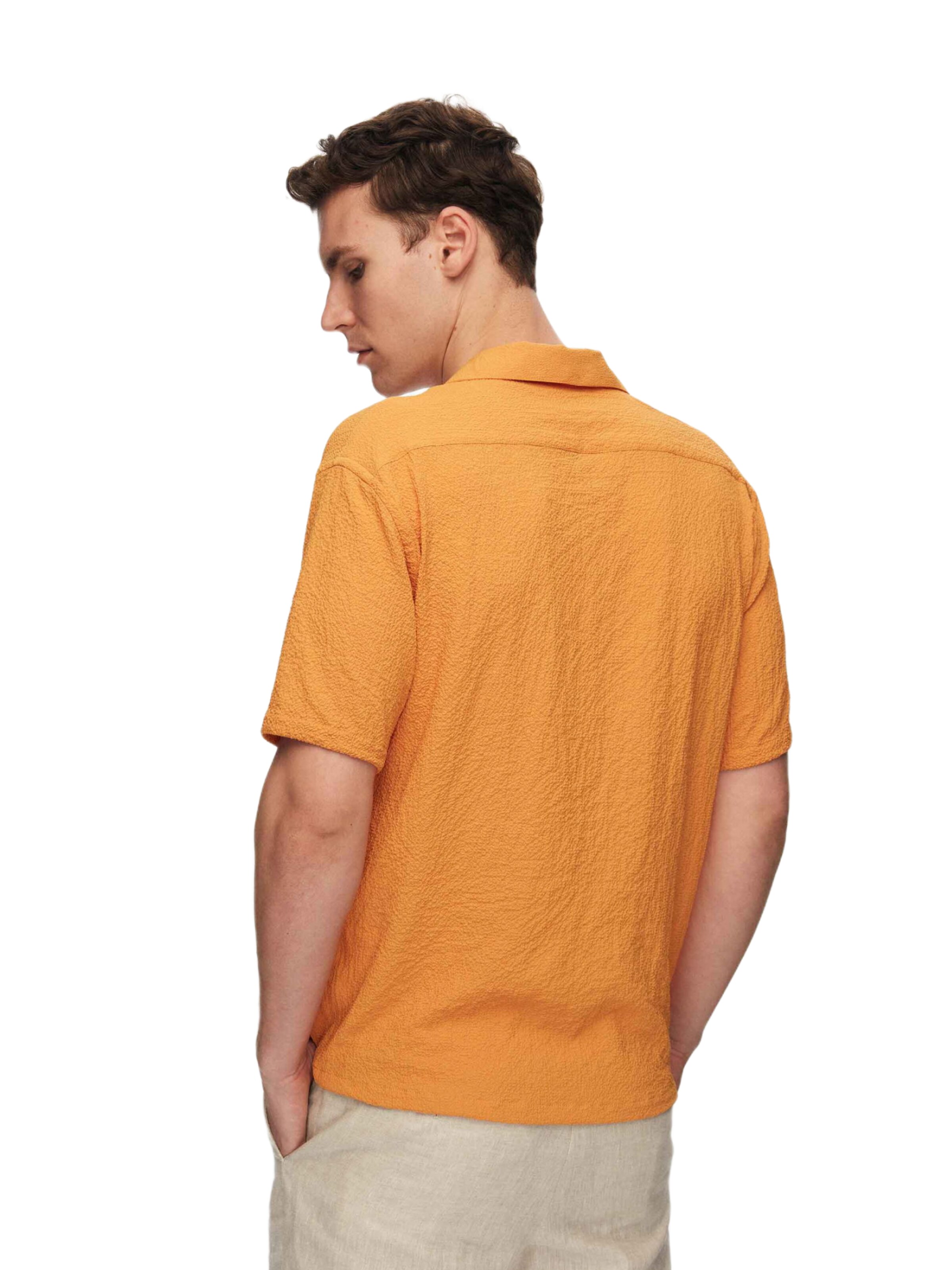 D’S Damat Regular Fit Hemd in Orange
